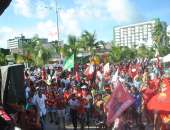 Manifestantes contrários ao impeachment