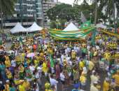 Manifestantes favoráveis ao impeachment