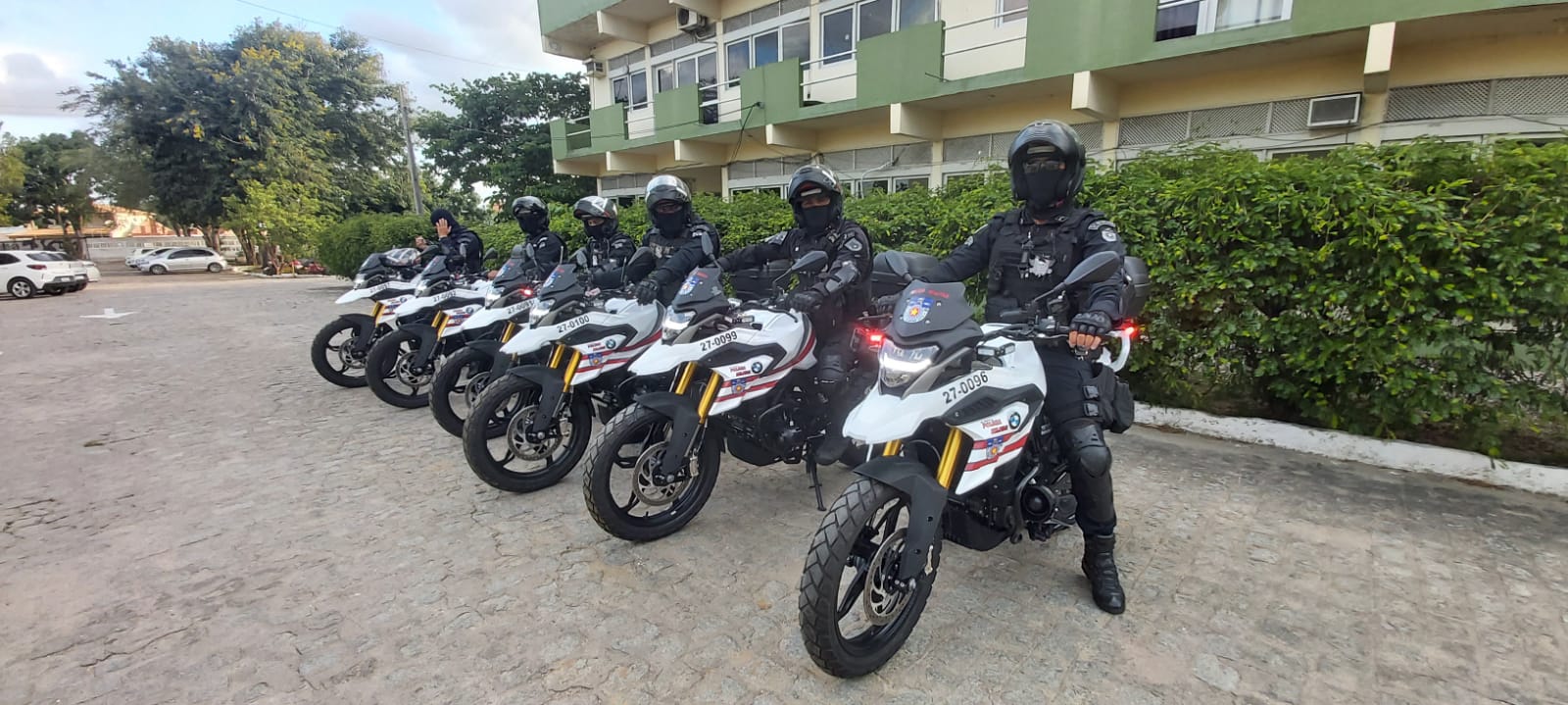 Rocam do 3 Batalhão da PM em Arapiraca recebe novas motocicletas para