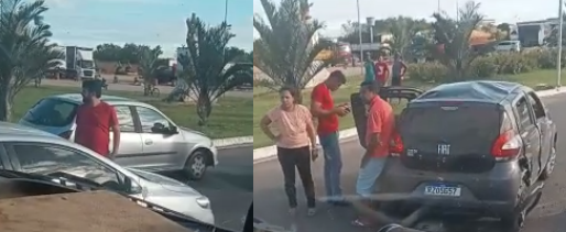 V Deo Carros Colidem Em Rotat Ria Em Arapiraca Alagoas Horas