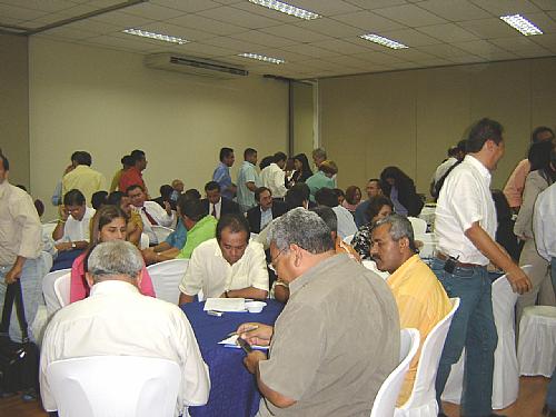 Prefeitos reunidos no lançamento do Prêmio