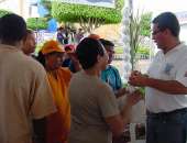 Durante o evento, a Secretaria de Ressocialização distribuiu material produzido pelos presos do Sistema Prisional