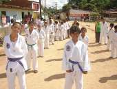 Atletas mirins do tae kwon-do do Peti do Vale do Reginaldo