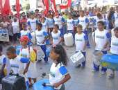 Manifestação marca protesto de entidades