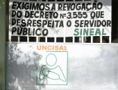 Segundo sindicalistas, paralisação atinge 100% dos servidores da Embrater