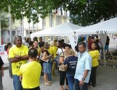 Pedevistas acampam em frente ao Palácio Floriano Peixoto