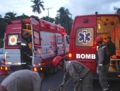 Equipes do Corpo de Bombeiros estiveram no local