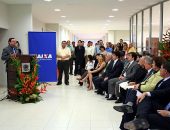 Luciano Barbosa discursa na solenidade de inauguração do novo fórum da Justiça Federal