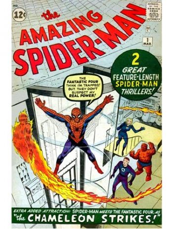 Capa da primeira edição da revista 'Amazing Spider-man', de março de 1963