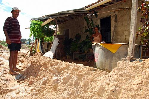 Lama ameaçou invadir residências na Grota do Arroz