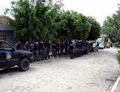 Policiamento foi ostensivo no local