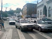 Com a caminhada, as ruas do Centro estão congestionadas