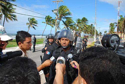 Capitão Dantas, do Bope, que ordenou a utilização das bombas de efeito moral contra os servidores