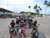 Motociclistas percorreram diversos bairros durante passeio