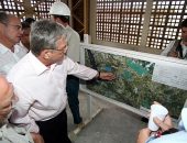 Téo, Renan e o presidente da ANA na visita ao canteiro de obras do Canal do Sertão