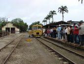 Chegada do trem a estação de Palmeira dos Índios