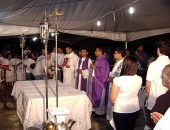 Diversos padres participaram da celebração
