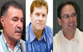 Os prefeitos Cícero Almeida, Marx Beltrão e Luciano Barbosa