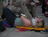 As vítimas foram socorridas por equipes do Corpo de Bombeiros e Samu