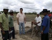 Prefeito Areski Freitas acompanhou o início das obras