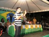 Prefeito Areski Freitas discursa na solenidade do programa