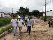 Prefeito e secretário visitam obras no Brasil Novo