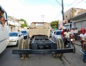 Caminhão perdeu os freios em ladeira