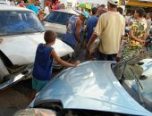 Seis carros foram atingidos por caminhão