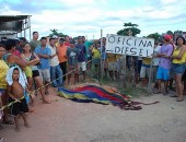 Policiais do 5º BPM estiveram no local