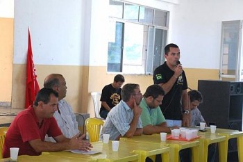 Agentes de segurança se reuniram em assembleia