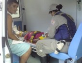 Ana Paula sofreu fratura exposta em uma das pernas