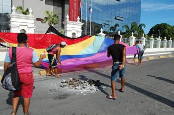 GGAL protesta no Palácio República dos Palmares