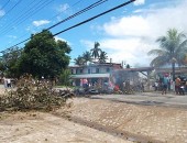 Moradores bloqueram principal via de acesso da Forene