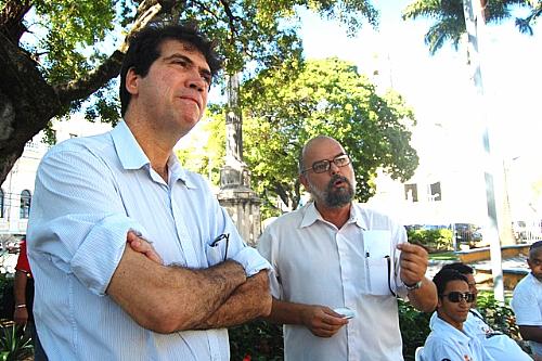 Adriano Argolo e Marco Aurélio, representantes do MSCC