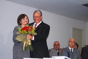 Autoridades acompanham cerimônia no Palácio República dos Palmares