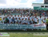 Time entrou em campo com apoio da torcida e acreditando na vitória