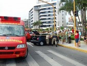 Acidente interditou uma via da Avenida Álvaro Otacílio