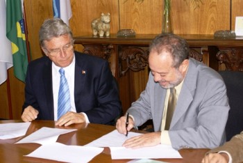 Governador e presidente do Ibama, Abelardo Bayma Azevedo, em Brasília