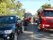 Corpo de Bombeiros já está no local