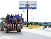 Reféns foram liberados na entrada de acesso à cidade de Colônia Leopoldina