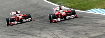 Felipe Massa deixa Fernando Alonso passar no GP da Alemanha, em Hockenheim