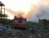 Corpo de Bombeiros foi acionado para apagar o fogo