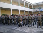 Quase 400 militares seguiram para o interior do Estado