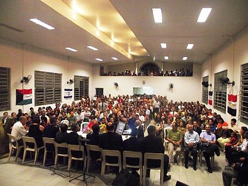 Na abertura da assembléia, o templo da IB Calvário ficou repleto de mensageiros