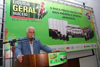 Vice-governador José Thomaz Nonô participou do lançamento do Liquida Maceió