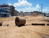 Onde existia a Praça Ganga Zumba, escombros