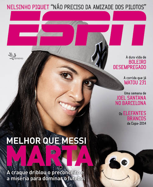 Marta é desta que Revista ESPN neste mês