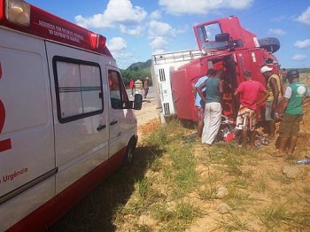 Condutor ferido foi encaminhado para o HGE