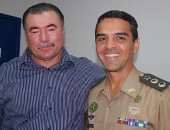 Almeida e o tenente-coronel Frederico Pinto Sampaio, na inaugração da Junta Militar