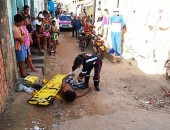 Homem apareceu ferido no local do crime